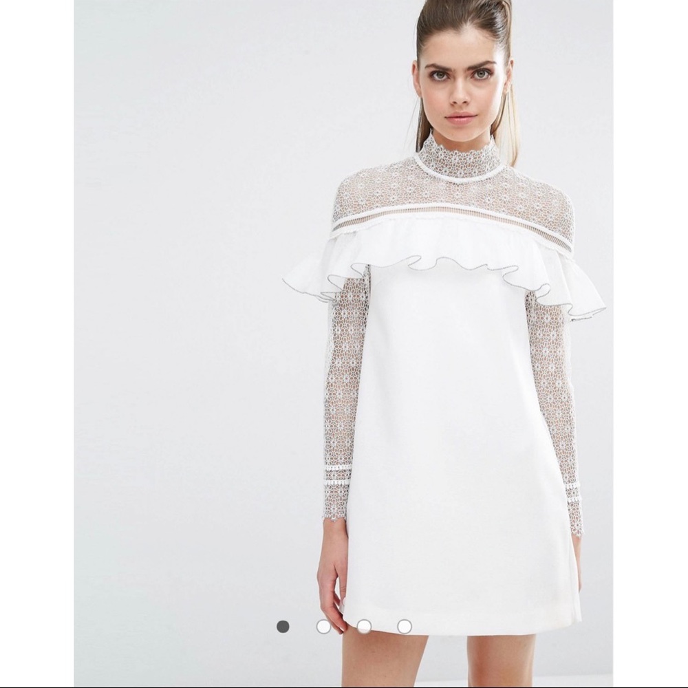 1st Sight Military Cape Shoulder Mini Dress